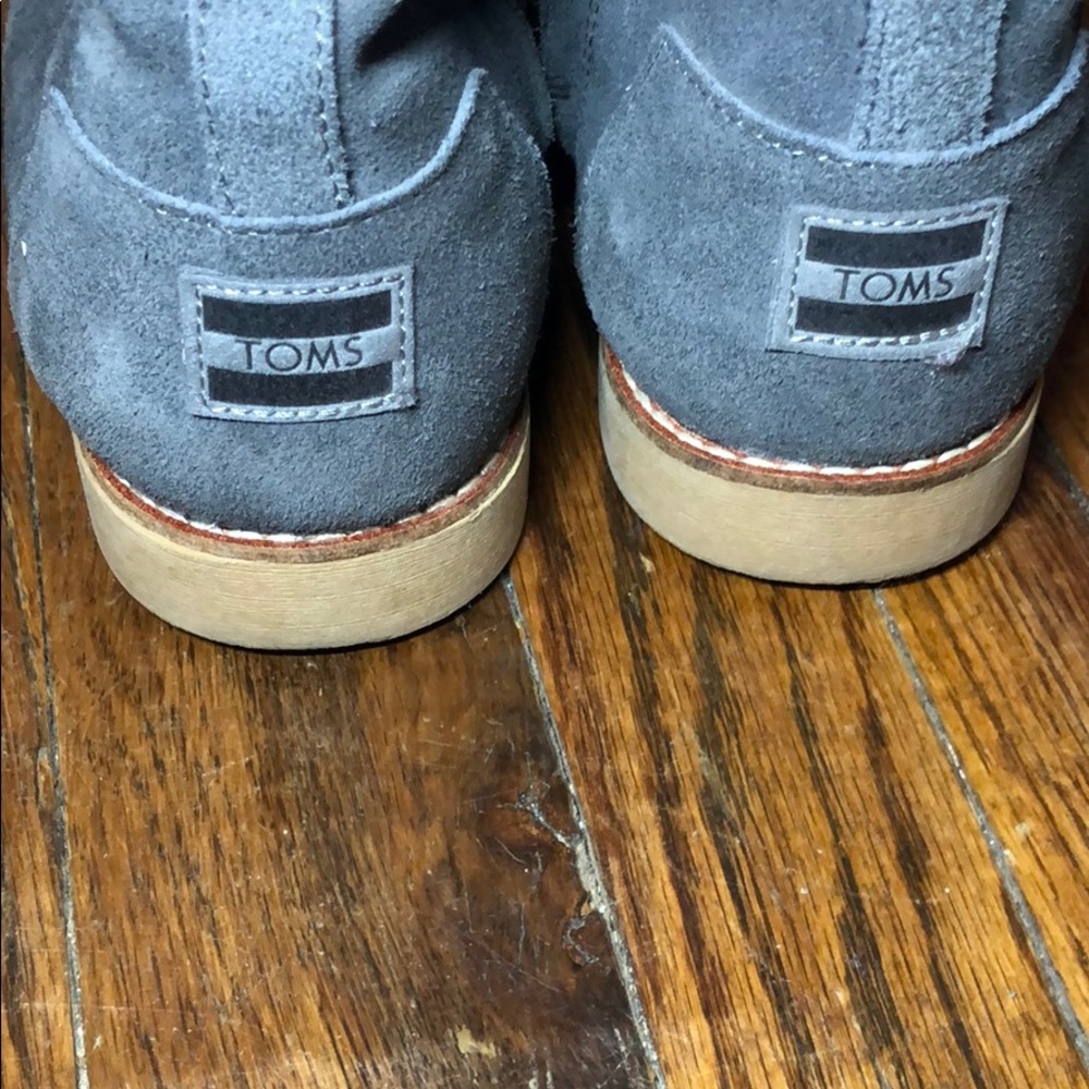 Toms Alpa lace up suede boots in gray size 11! - Picture 8 of 8